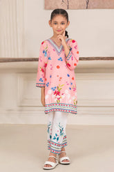 Front Back All'over Digital Printed Kid's Corset 2Pcs