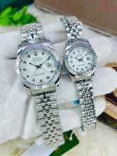 Rolex Chain Watch Pair – Stylish Men & Women Watches Elegant Rolex Chain Watches for Couples – Men & Women
