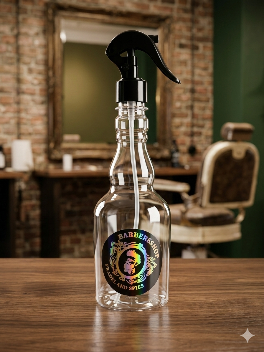 High-quality barber spray bottle for professional hair care