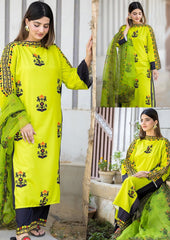Royal Lime Luxury 3 Piece Suit  Premium Lime Green Embroidered Suit Set