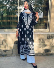 MOST TRENDING INDIAN EMBROIDERED KURTI